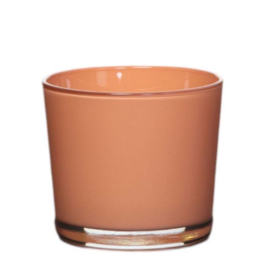 Conner Planter Glass regular carnelian red h9 d10 