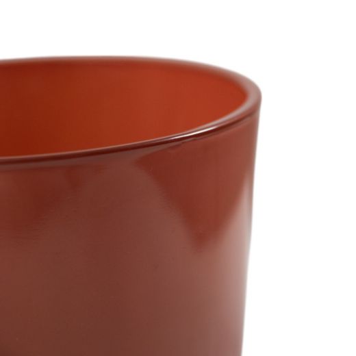 Conner Planter Glass regular red brown h11 d11,5 