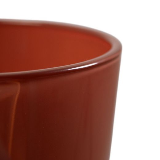 Conner Planter Glass regular red brown h19 d19 