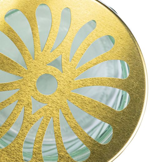 With Lid Vaas goud/groen h12 d11 