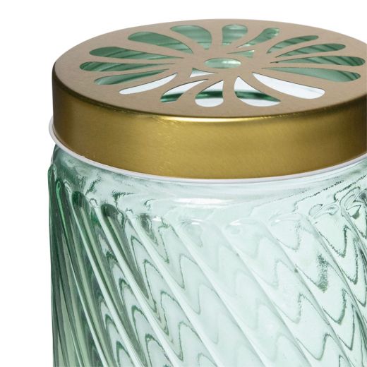 With Lid Vaas goud/groen h12 d11 