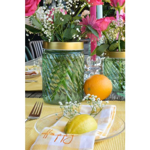 With Lid Vase or/vert h17 d11 