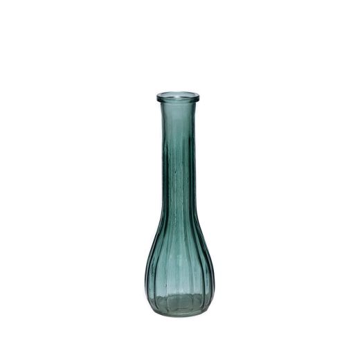 Hannah Vase bouteille bleu h22 d7 