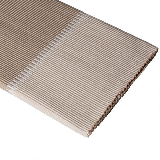 Rib Tafelloper zandkleur 50x140cm 