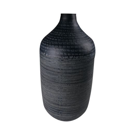 Metal bottle vases black H45,5 D22