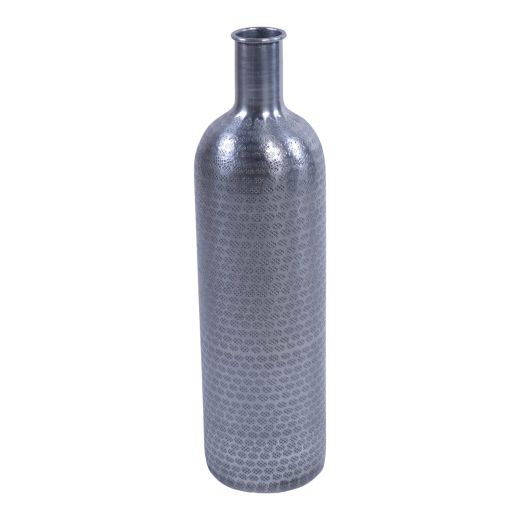 Metal Bottle Vase Lola Silver H40,5 D12