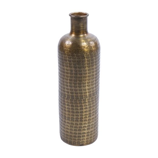 Metal Bottle Vase Lola Brass H46 D13