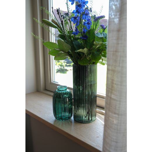 Ismay Lines Bottle Vase pine green h17,7 d10,8 
