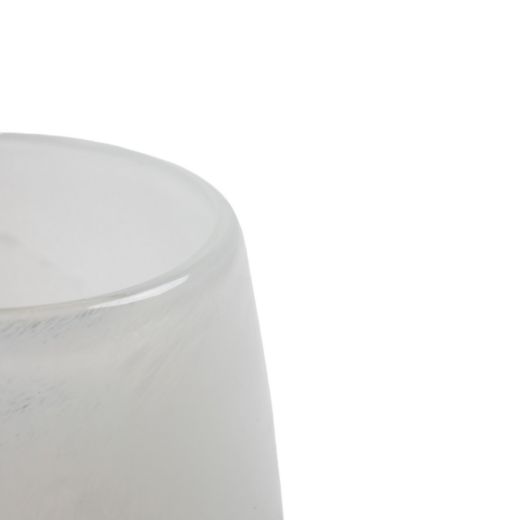 Vaas Lucent mondgeblazen wit groen h15 d15cm