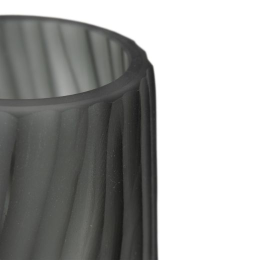 Vaas Nerida uitgesneden grijs h50,5 d12,5cm