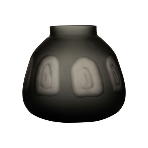 Vaas Nerida uitgesneden grijs h25 d27,5cm