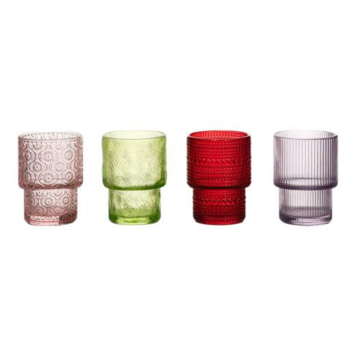 Sweet Tealight display 4 assorti h9 d6,5 cm (16pcs)