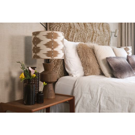 Line Vase bouteille brun h21,5 d9,5 