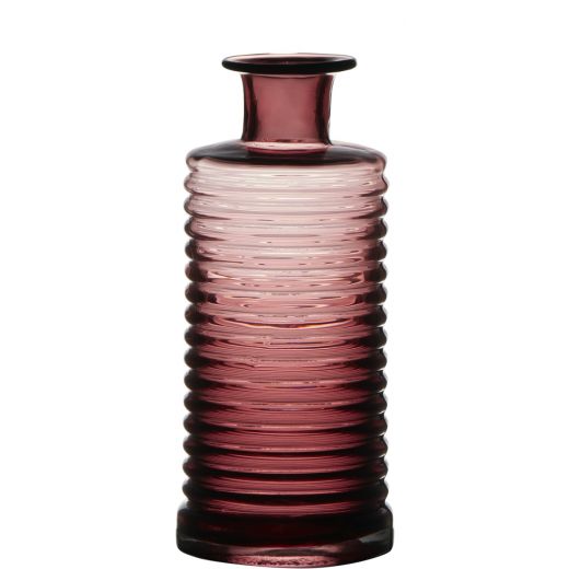 Line Vase bouteille rose h21,5 d9,5 