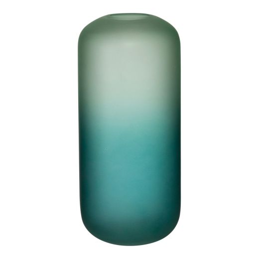 Gigi Vase ombre green/blue h28 d13 (cc)
