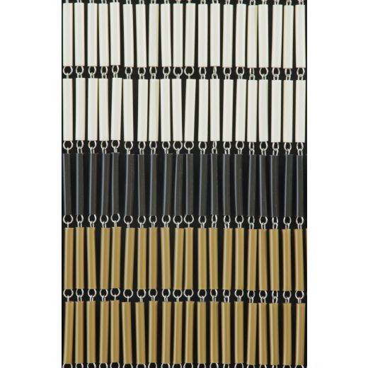 Zipper Mosquito Curtain Creme - gold - black 100x232cm 