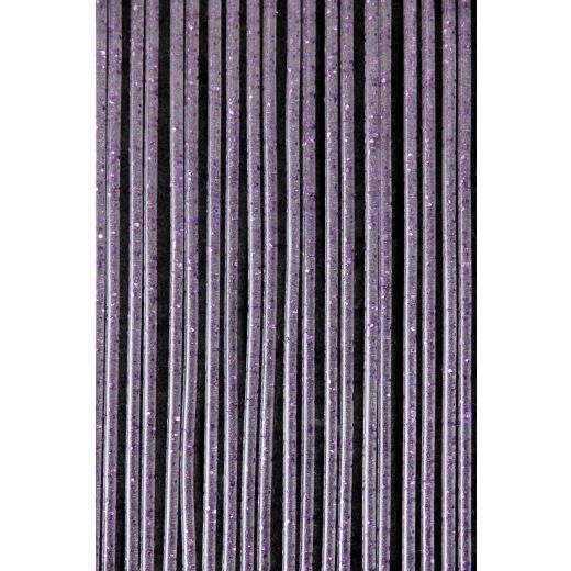 Vliegengordijn Stella transparant – violet glitter 100x232 cm