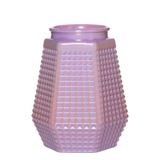 Vase Hexa soft pink H18 D13