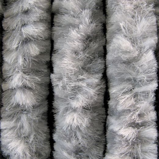 Vliegengordijn Kattenstaart Wit - grijs gemêleerd 100x230 cm