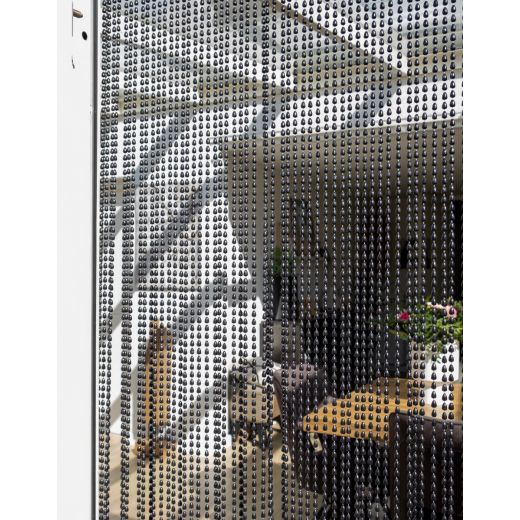 Dominica Beads Rideau anti-mouches noir 90x210cm 