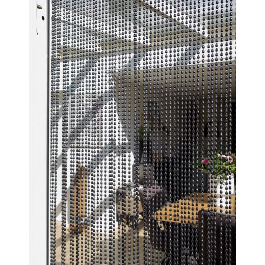 Dominica Beads Rideau anti-mouches noir 90x210cm 