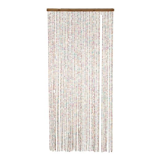 Wooden pearls Mosquito curtain multi color 93x220cm 