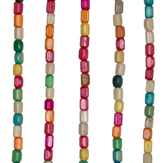 Wooden pearls Mosquito curtain multi color 93x220cm 