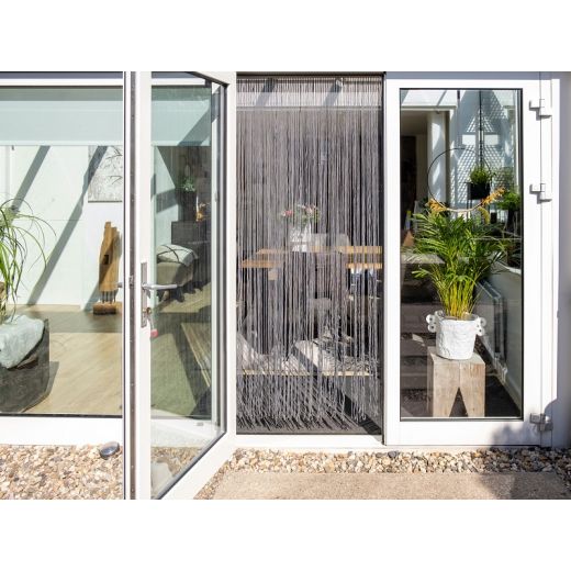 Tortuga Rideau anti-mouches gris clair 90x200cm 