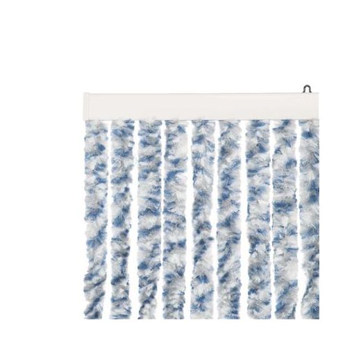 Chenille Caravan Curtain blue/greymulti 56x180cm 