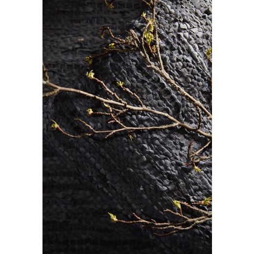 Woven Leather vloerkleed grijs 130x170cm 