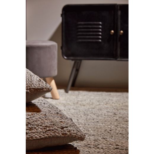 Woven Leather vloerkleed grijs 130x170cm 