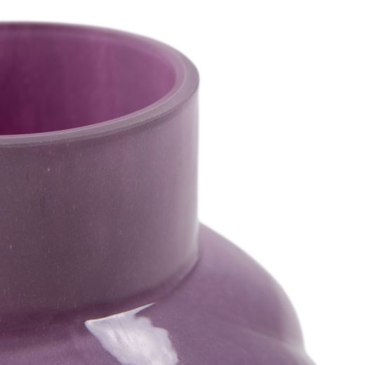 Vase Groove solid violet h18,5 d17cm