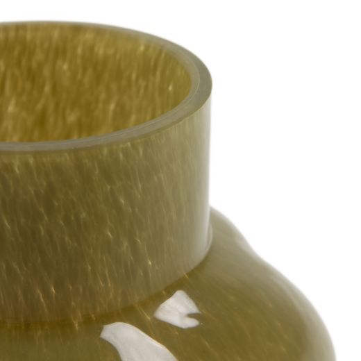 Vase Groove solid vert h18,5 d17cm