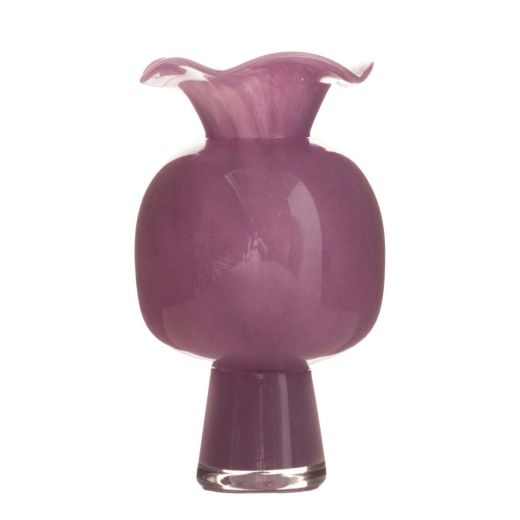 Vase Prism solid violet h24,5 d13,5cm