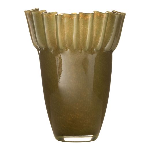 Vase Opale solid vert h29 d19,5cm