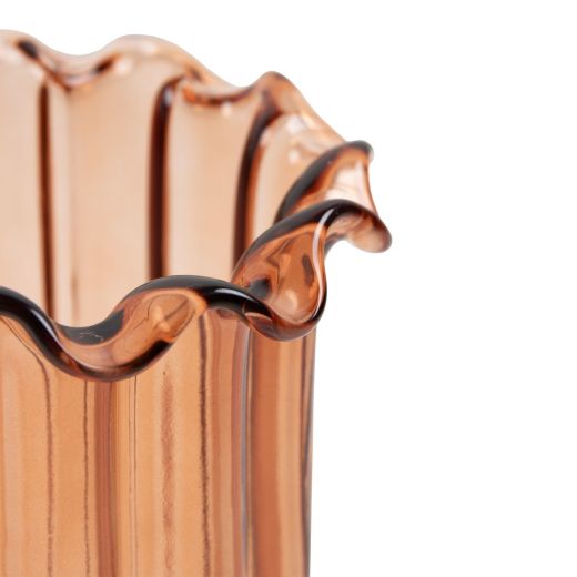 Vaas Lotus oranje h25 d16,5cm