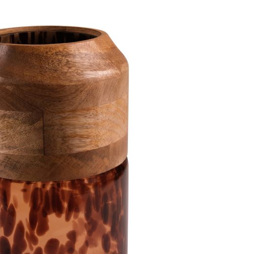 Leopard Mango Vase h25,5 d15 (cc)