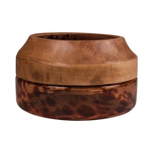 Leopard Mango Vase h13,5 d23 (cc)