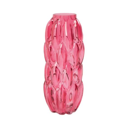Vase Nomi rosa H 29,5 D 13 cm (cc)