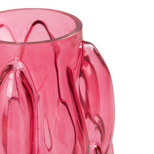 Vase Nomi rosa H 29,5 D 13 cm (cc)
