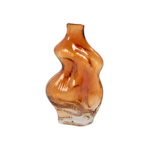 Vase Bonnie bernsteinfarben H 23,5 D 14 cm