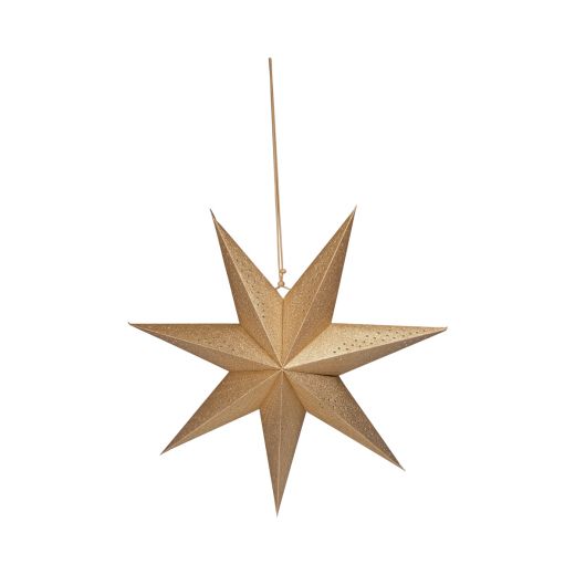 Paper Mini Star Dots Decoratief papieren ornament champagne glitter 45cm