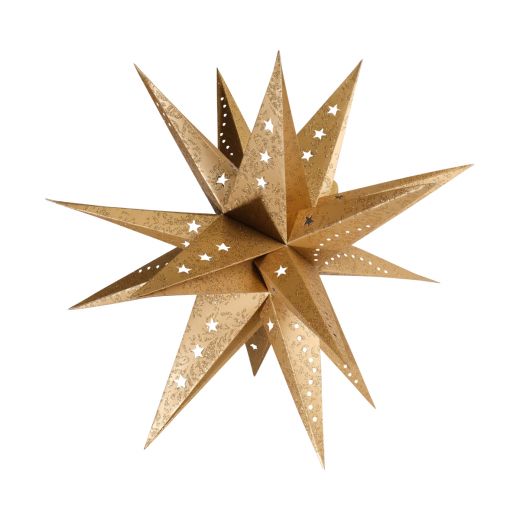 Paper Christmas Multipointer Gold Star Gold 40 cm
