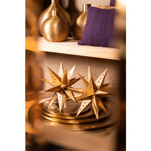 Paper Christmas Multipointer Gold Star Gold 40 cm