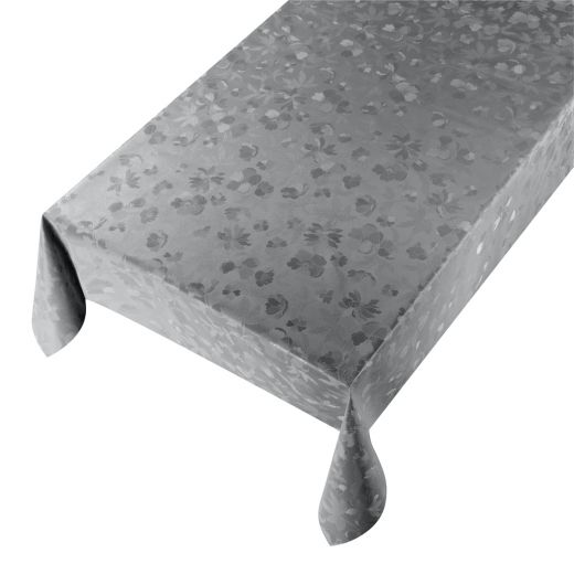 Cristal Flower Toile cirée gris foncé 140cmx20mtr 