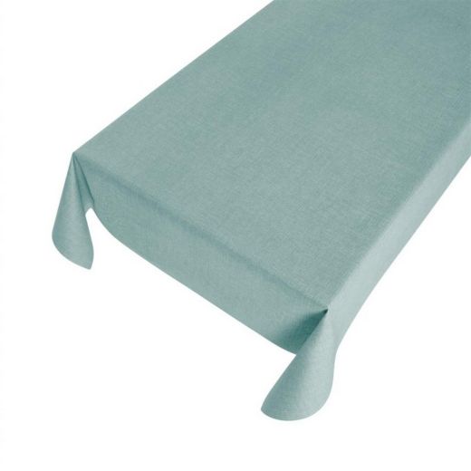 Linen Look Wachstuch Grün - 140cmx20mtr 