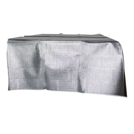 Silk Look Embossing Tablecloth dark grey 140cmx20mtr 