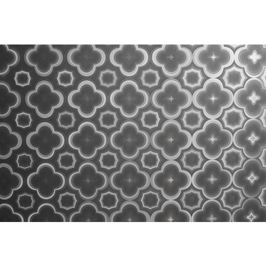 Flower Statische raamfolie Grosse Rolle Transparent 90cmx20mtr