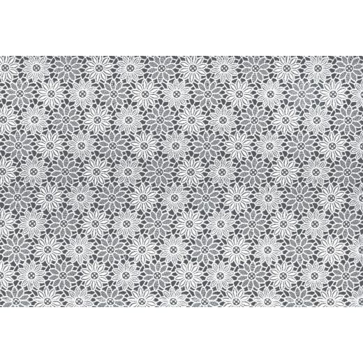 Denali Lace tafelzeil wit 140cm20mtr 