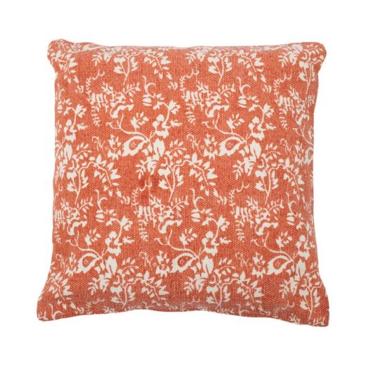 Flower garden orange cushion 45x45 cm